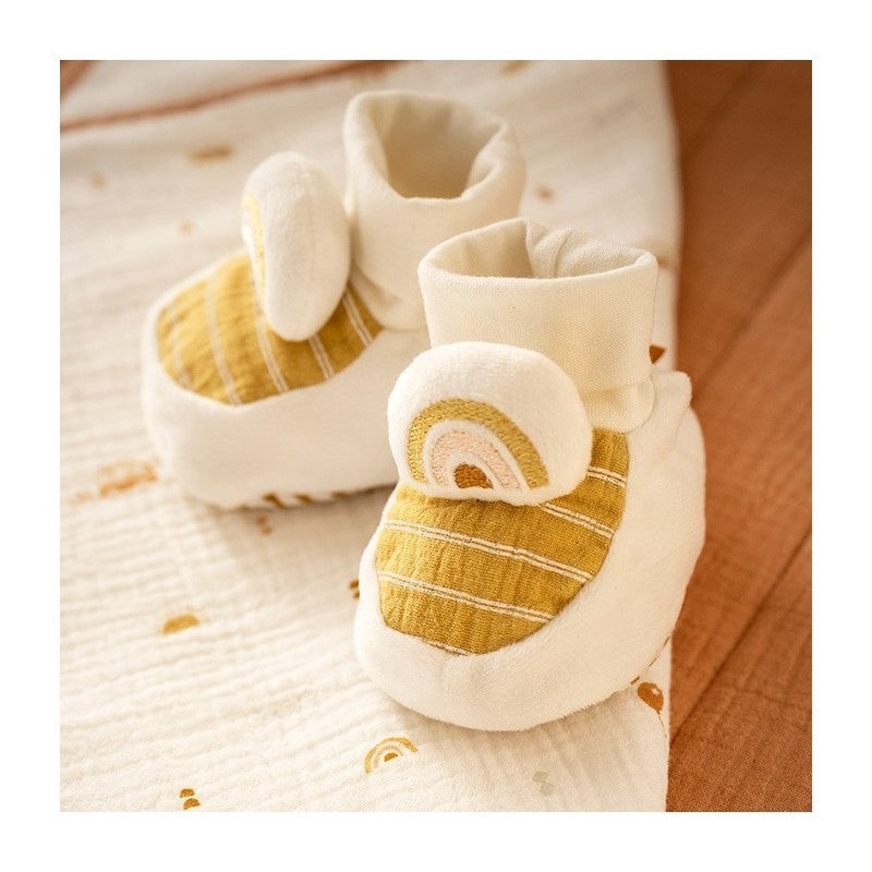 Chaussons Bébé en velours Sauthon Sunlight - L'Atelier Des Tout-Petits