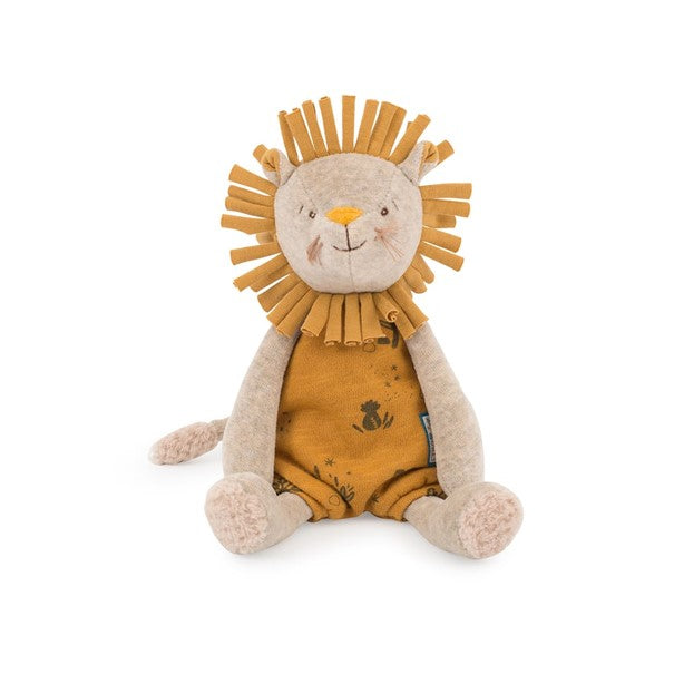 Poupée musicale lion Moulin Roty Sous mon baobab - L'Atelier Des Tout-Petits