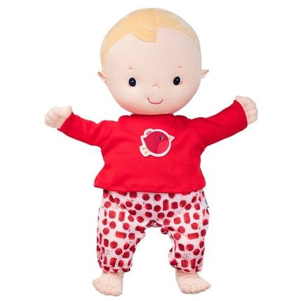 Pyjama Lilliputiens Robin Rouge-gorge pour poupée 36 cm - L'Atelier Des Tout-Petits
