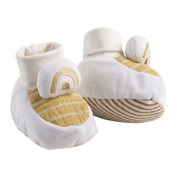 Chaussons Bébé en velours Sauthon Sunlight - L'Atelier Des Tout-Petits