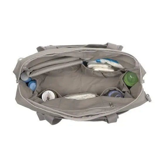 Sac à langer Lässig Coton Essential green label taupe - L'Atelier Des Tout-Petits