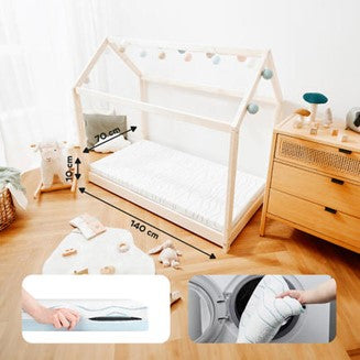 Matelas bébé ergonomique Babymoov Cosy'Lite 70x140 cm Blanc - L'Atelier Des Tout-Petits