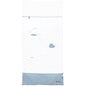 Sauthon Blauwal Babybettdecke Weiß 70x140 cm
