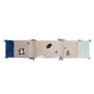 Gautier Les Nanouks blau/grau/schwarzes Bettnestchen